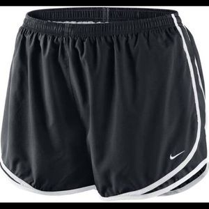 Black and white nike shorts